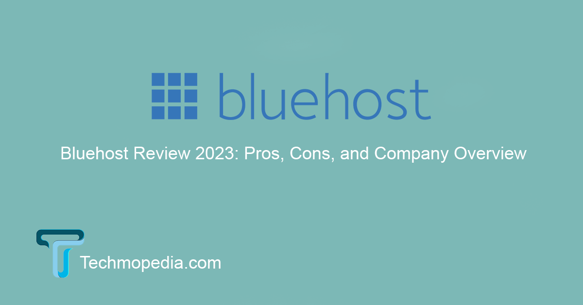 Bluehost logo with a blue and white color scheme
